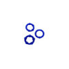 Pack 3 cockring bleus avec billes 